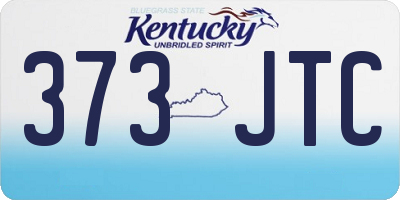 KY license plate 373JTC