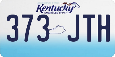KY license plate 373JTH