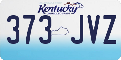 KY license plate 373JVZ