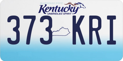 KY license plate 373KRI