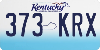 KY license plate 373KRX