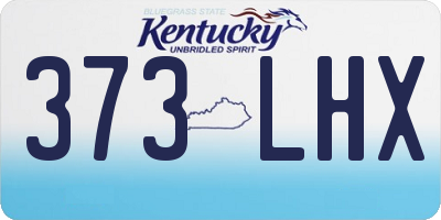 KY license plate 373LHX