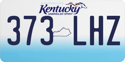 KY license plate 373LHZ