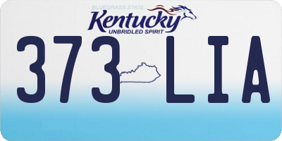 KY license plate 373LIA