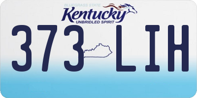 KY license plate 373LIH