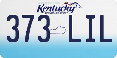 KY license plate 373LIL