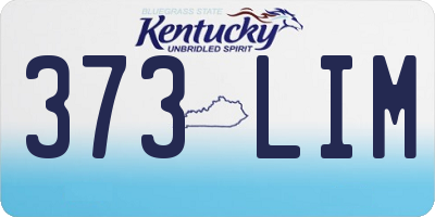 KY license plate 373LIM