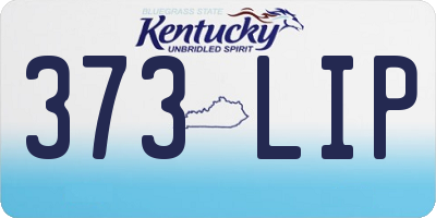 KY license plate 373LIP