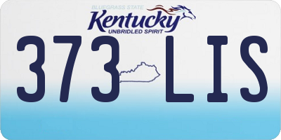 KY license plate 373LIS