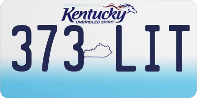 KY license plate 373LIT