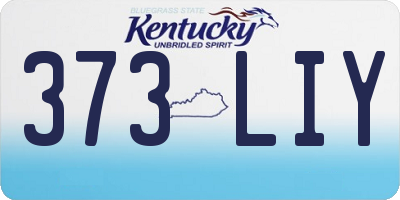 KY license plate 373LIY