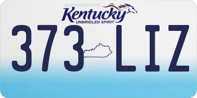 KY license plate 373LIZ