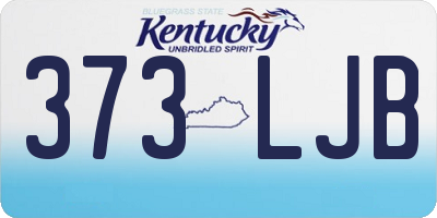 KY license plate 373LJB