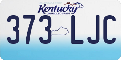 KY license plate 373LJC