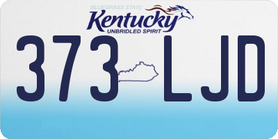 KY license plate 373LJD
