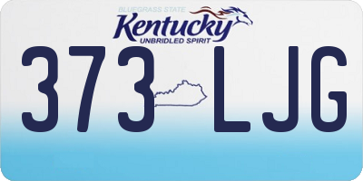 KY license plate 373LJG