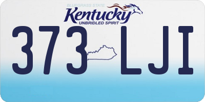 KY license plate 373LJI