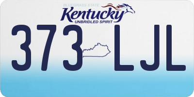 KY license plate 373LJL