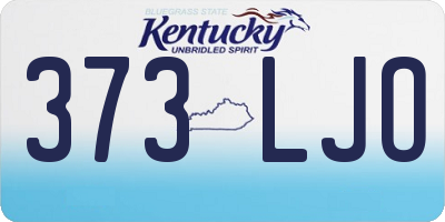KY license plate 373LJO