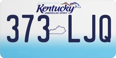 KY license plate 373LJQ