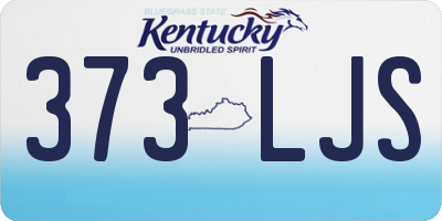 KY license plate 373LJS