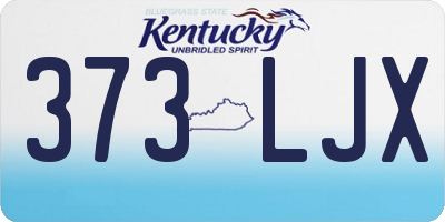 KY license plate 373LJX