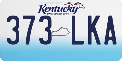 KY license plate 373LKA