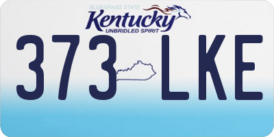 KY license plate 373LKE