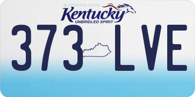 KY license plate 373LVE