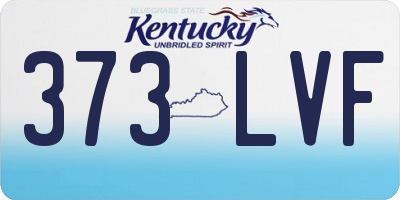 KY license plate 373LVF