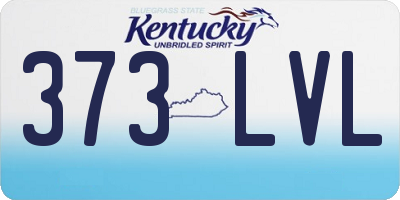 KY license plate 373LVL
