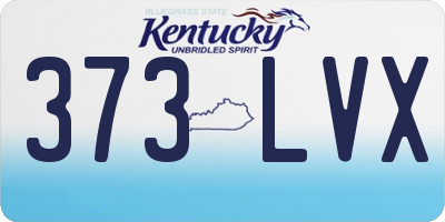 KY license plate 373LVX