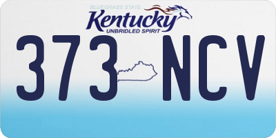 KY license plate 373NCV