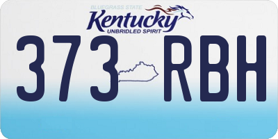 KY license plate 373RBH