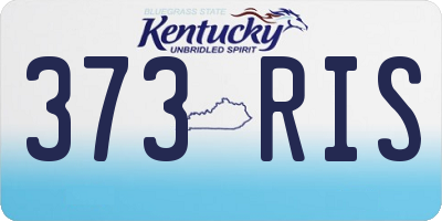 KY license plate 373RIS