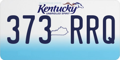 KY license plate 373RRQ