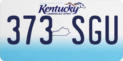 KY license plate 373SGU
