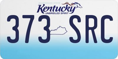 KY license plate 373SRC