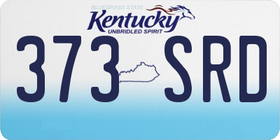 KY license plate 373SRD