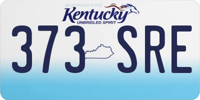 KY license plate 373SRE