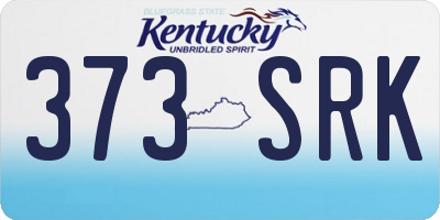 KY license plate 373SRK
