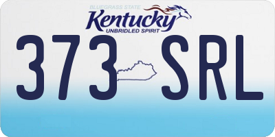 KY license plate 373SRL