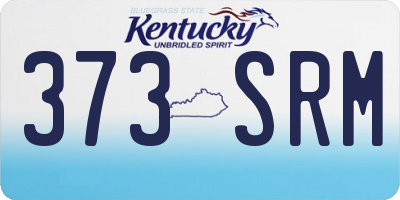 KY license plate 373SRM