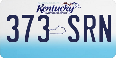 KY license plate 373SRN