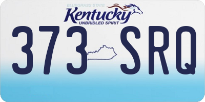 KY license plate 373SRQ