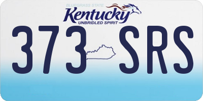 KY license plate 373SRS