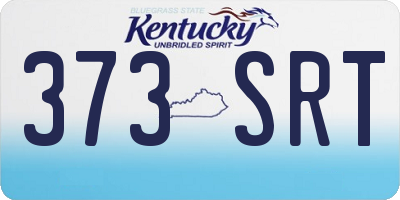 KY license plate 373SRT