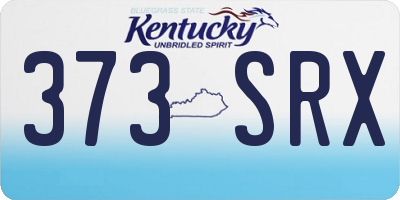 KY license plate 373SRX