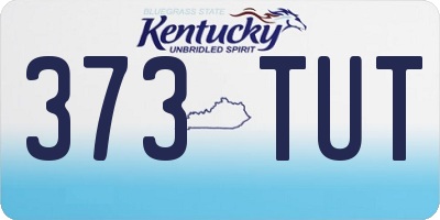 KY license plate 373TUT