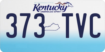 KY license plate 373TVC